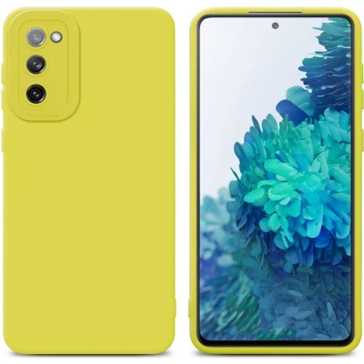 Afbeelding van Cadorabo Hoesje geschikt voor Samsung Galaxy S20 FE in Fluid GEEL Beschermhoes gemaakt van flexibel TPU silicone Cover Case