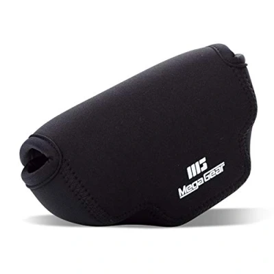 Afbeelding van MegaGear MG1936 Ultra Light Neopreen Camera Case compatibel met Olympus OM D E M10 Mark IV Zwart
