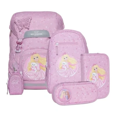 Afbeelding van Schooltasset Beckmann Classic Rosie 6dlg (schooltas, gymtas,etui gevul