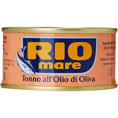 Afbeelding van 42x Rio Mare Tonno all&#039;olio di oliva 7 blikjes Mega pack tonijn in olijfolie 80g