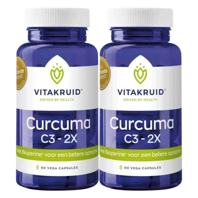 Afbeelding van 2x Vitakruid Curcuma C3 60 capsules