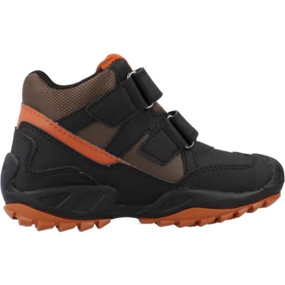 Afbeelding van Geox J New Savage Boy B A jongens Schoenen, Black Dk Orange, 31 EU