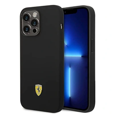 Afbeelding van Ferrari Silicone Back Case Geschikt voor Apple iPhone 14 Pro Max (6.7&quot;) Zwart