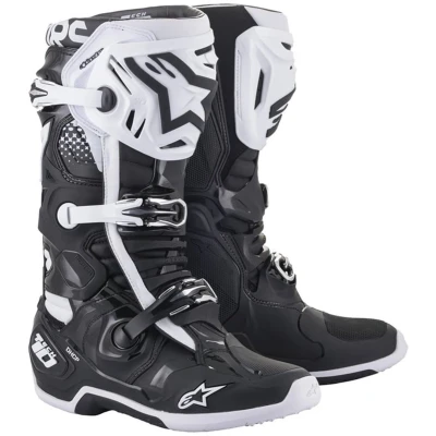 Afbeelding van Alpinestars 2024 Tech 10 Crosslaarzen Zwart / Wit maat 42