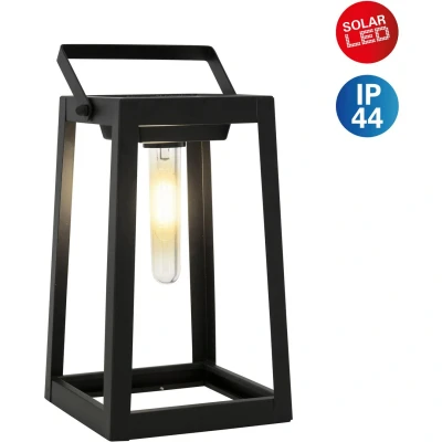 Afbeelding van näve Ledsolarlamp Camping incl. 1x led warmwit, met handvat, zwart, h: 25,5 cm (1 stuk)