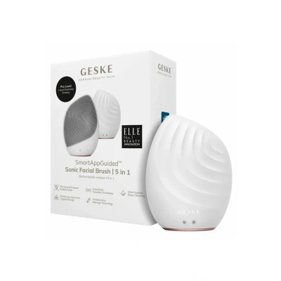Afbeelding van GESKE SmartAppGuided™ Facial Brush 5 in 1 Elektrische gezichtsreinigingsborstel Zachte siliconen borstel Professionele gezichtsreiniging Gezichtsreinigingsapparaat Gezichtsmassager