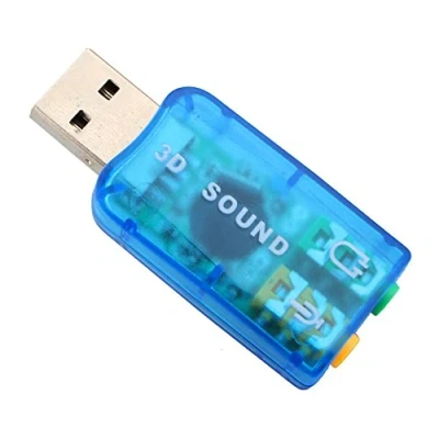 Afbeelding van Zerone Externe USB audio adapter, 2.0 3D 5.1 kanaals PC geluidskaart adapter hoofdtelefoonadapter