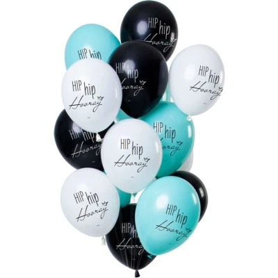 Afbeelding van Ballon set Hip Hooray 30cm 12 stuks