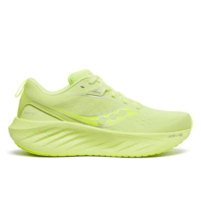 Afbeelding van Saucony Triumph 22 Hardloopschoenen voor op de weg, Dames, Maat: 37, Sunny/citron Textiel/ synthetisch