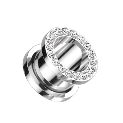 Afbeelding van Titanium tunnel glitters 12mm
