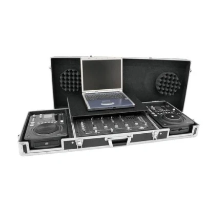Afbeelding van Roadinger flightcase dj DS 1 2xCD/1xM 19 LT bk
