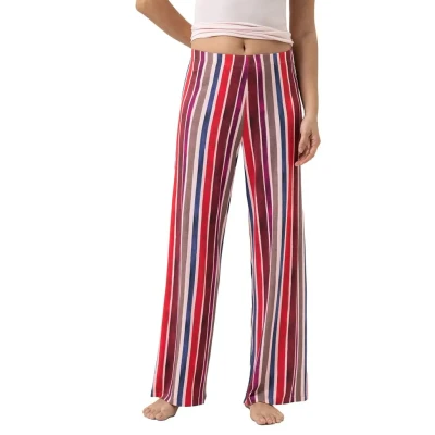Afbeelding van mey Striped Pyjamabroek, Dames, Maat: Large, Bonbon pink