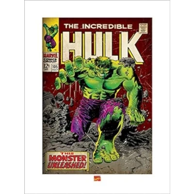 Afbeelding van Kunstdruk Incredible Hulk Monster Unleashed 60x80cm
