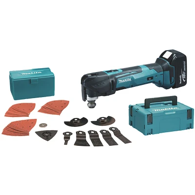 Afbeelding van Makita multitool DTM51T1JX2 accu LXT 18V + 1 BL1850B Makpac accessoires