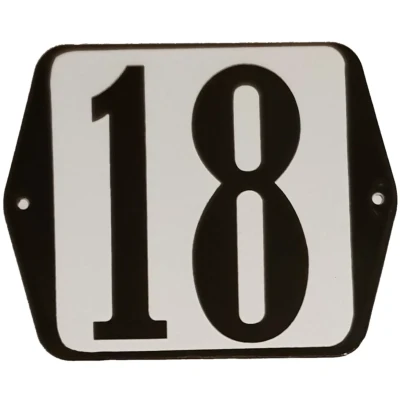 Afbeelding van Huisnummer standaard nummer 18 Warentuin Mix