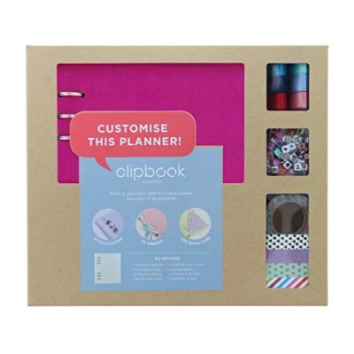 Afbeelding van Filofax Knutselset Clipbook Creativ Kit Junior Fuchsia 4 delig