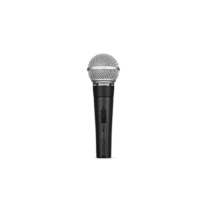 Afbeelding van Shure SM58SE cardioïde dynamische vocale microfoon met aan/uit schakelaar, ingebouwde popfilter, A25D Mic clip, opbergzak, 3 pins XLR connector (SM58S)