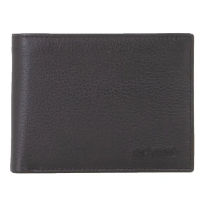 Afbeelding van VALENTINO Leren Portemonnee Sodaro Wallet Nero Zwart