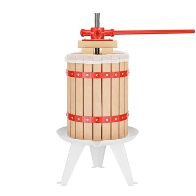 Afbeelding van Fruitpers 6l incl. persdoek maischen wijnpers appelpers vruchtenpers