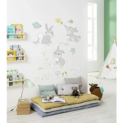Afbeelding van Komar Wandfolie Thumper in the Garden 50x70 cm (breedte x hoogte), zelfklevende wandtattoo (13 delig)