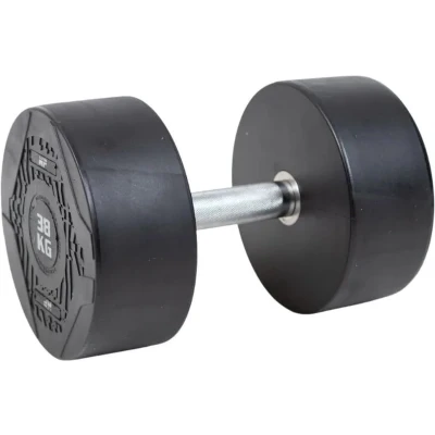 Afbeelding van Muscle Power Ronde Dumbbell Rubber Per stuk 38 kg