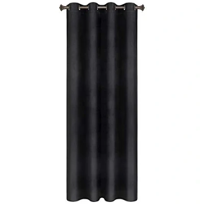 Afbeelding van WOLTU 1 X Verduisteringsgordijn 140x225cm met oogjes,Fluwelen gordijn ondoorzichtig Thermisch,Zwart VH6066sz