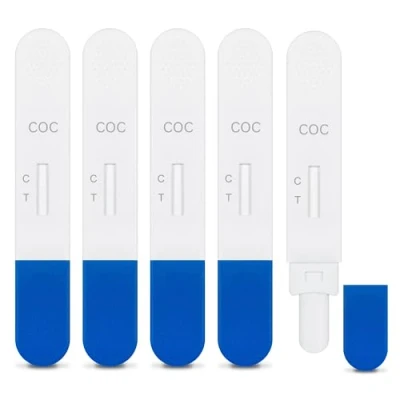 Afbeelding van 5 x SalyvGenics Cocaïne Speeksel Drugstest Snelle Test voor in Mondvloeistof Kit
