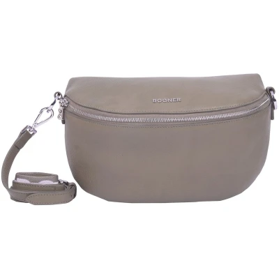 Afbeelding van Bogner Leren Schoudertas Andermatt Sina Shoulderbag Khaki Kaki