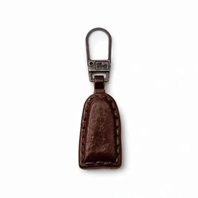 Afbeelding van Prym Mode Rits Puller Leer Kijk Bruin, Metallic, One Size