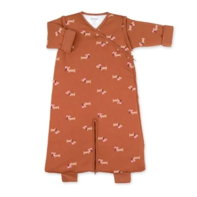 Afbeelding van BEMINI Babyslaapzak MAGIC BAG 4 12m TOG 3 Pady jersey + Print wouff noisette