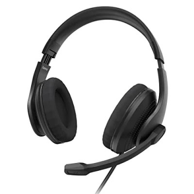 Afbeelding van Hama PC Headset Office &quot;HS USB300 V2&quot;, Stereo, Zwart, USB