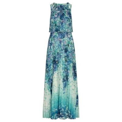 Afbeelding van Apart Bedrucktes Maxijurk, Dames, Maat: 34, Türkis multicolor