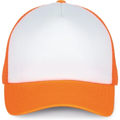 Afbeelding van K up Trucker Pet 5 panelen KP111 White / Fluorescent Orange
