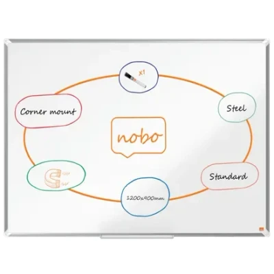 Afbeelding van Whiteboard Nobo Premium Plus 90x120cm staal