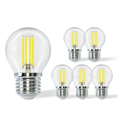 Afbeelding van Aigostar Led Lamp E27 Met Gloeidraad, 4 W, Koud Wit (6500 K), 470 Lumen, Stralingshoek: 360 , Niet Dimbaar, 5 Stuks