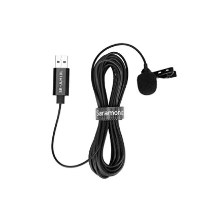Afbeelding van Saramonic USB lavalier microfoon voor pc, 6 m A laptop desktop computer opsteekmicrofoon