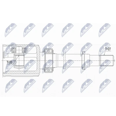 Afbeelding van Homokineet reparatie set, aandrijfas NTY NPW NS 081