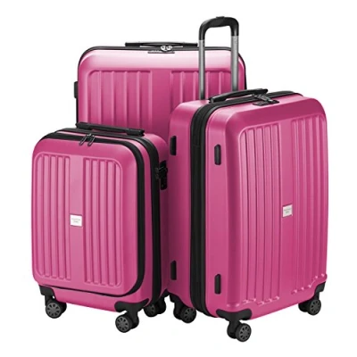 Afbeelding van HAUPTSTADTKOFFER XBERG koffer trolley reiskoffer harde schaal mat (S, M, L), magenta mat., Set, Kofferset