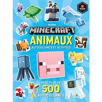Afbeelding van Minecraft Animaux: autocollants et activités, avec plus de 500 d&#039;animaux