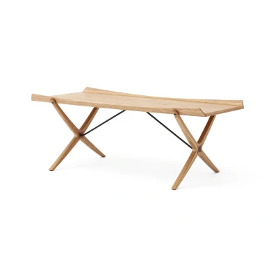Afbeelding van &amp;Tradition X HM13 salontafel 61x120 cm Lacquered oak walnut inserts