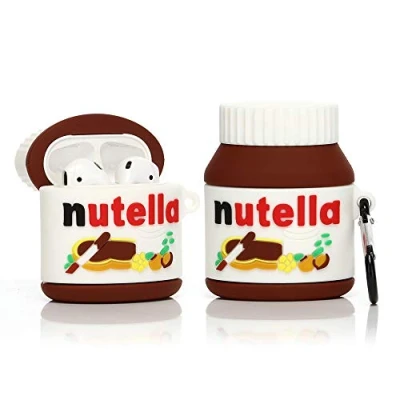 Afbeelding van YIGEYI Siliconen Case Compatibel met Airpods 1 &amp; 2 Grappige Leuke 3D Cartoon Cover [Drankblikjes Serie] (Chocolade Saus)