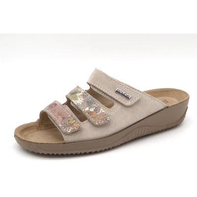 Afbeelding van Rohde Dames Slipper 1932 16 Beige/Multi Maat 42