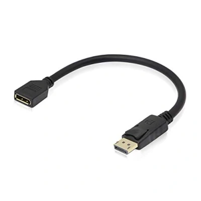 Afbeelding van CERRXIAN DP Mannelijke naar Vrouwelijke verlengkabel, 4K Displayport Verlengkabel 1.2 Versie (30CM)