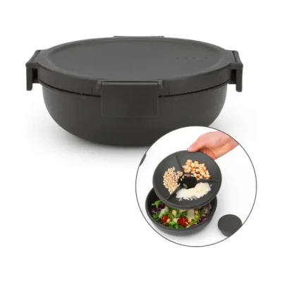 Afbeelding van Make and Take Salade Lunchkom 13L Dark Grey Brabantia
