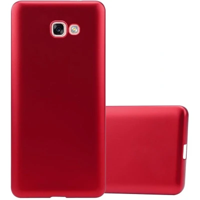 Afbeelding van Cadorabo Hoesje geschikt voor Samsung Galaxy A7 2017 in METALLIC ROOD Beschermhoes gemaakt van flexibel TPU silicone Case Cover