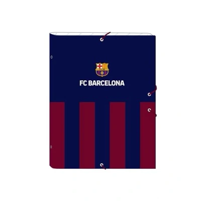 Afbeelding van F.C. BARCELONA Ordner Folio, ideaal voor kinderen van verschillende leeftijden, comfortabel en veelzijdig, kwaliteit duurzaamheid, 26 x 36,5 cm, marineblauw/granaat, marineblauw/granaatrood.,