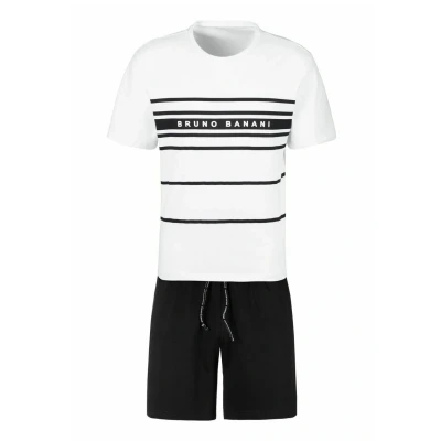 Afbeelding van Bruno Banani Shortama met logoprint (2 delig, 1 stuk)