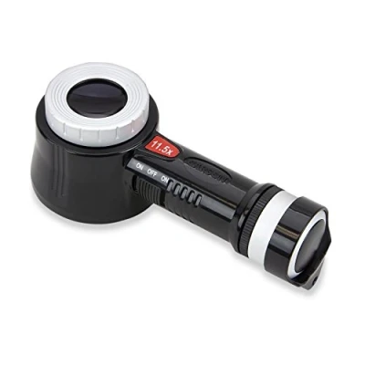 Afbeelding van Carson MeasureVergrootglas met LED en UV verlichtingsfunctie meetdradenkruis, 11,5 voudige vergroting (CP 45)
