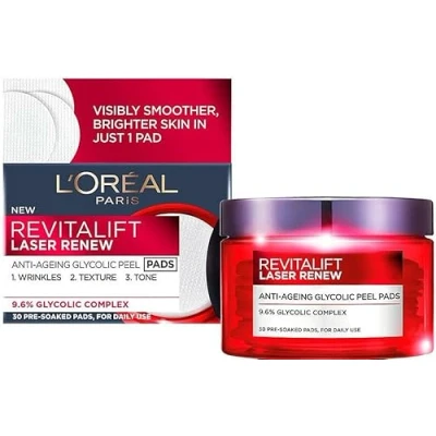 Afbeelding van L&#039;Oréal Revitalift Laser Ant Age Glycolic Peel Pads