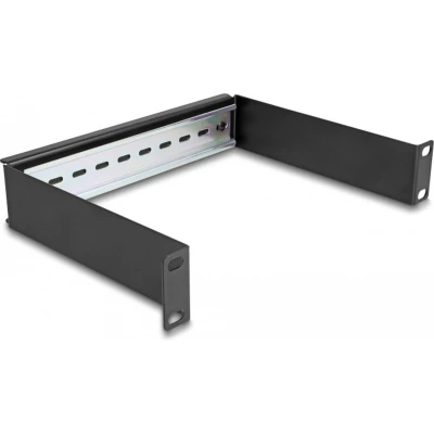 Afbeelding van Delock 10″ Hutschienenpanel 1 HE schwarz